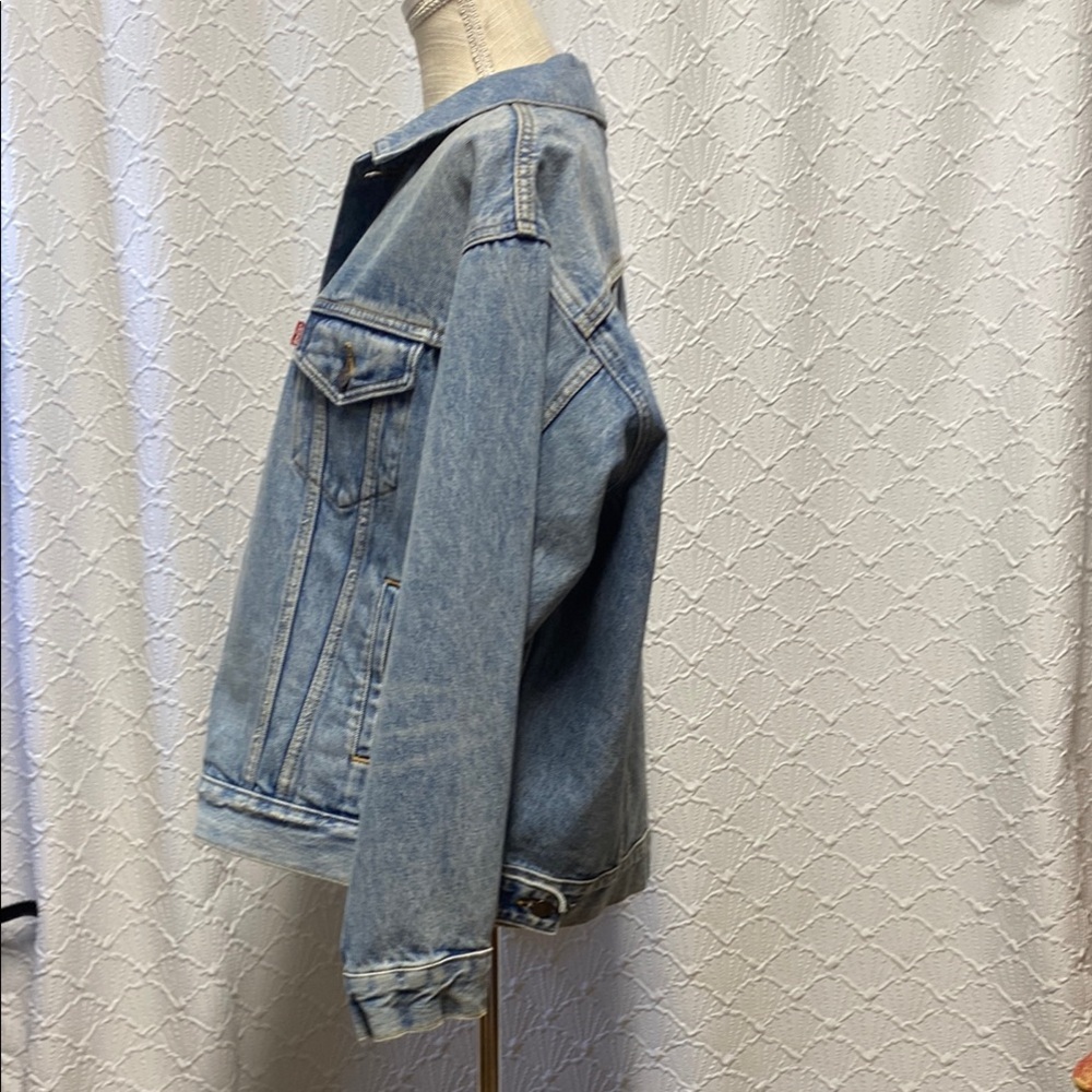 Levi's size medium Classic Blue Denim‎ Jacket big E medium wash vintage look - Picture 3 of 12